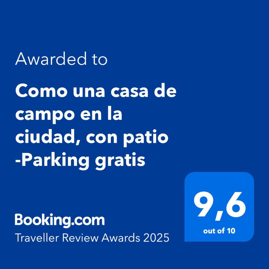 Como Una Casa De Campo En La Ciudad, Con Patio -Parking Gratis Gijon Exterior photo